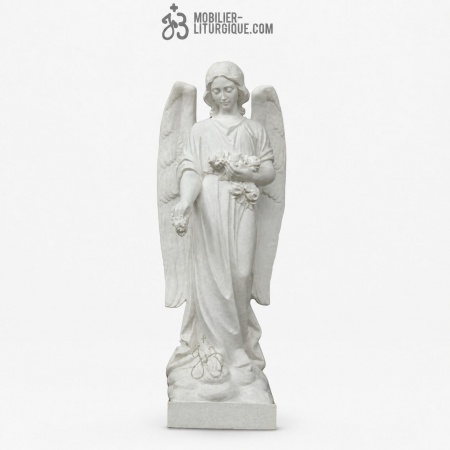 Statue Ange en r&eacute;sine de marbre, 40 - 60 cm