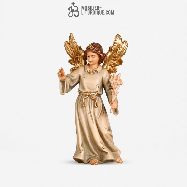 Statue Ange Gabriel en bois d�cor�