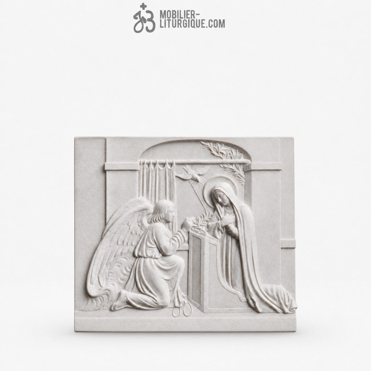 Statue Annonciation Marbre