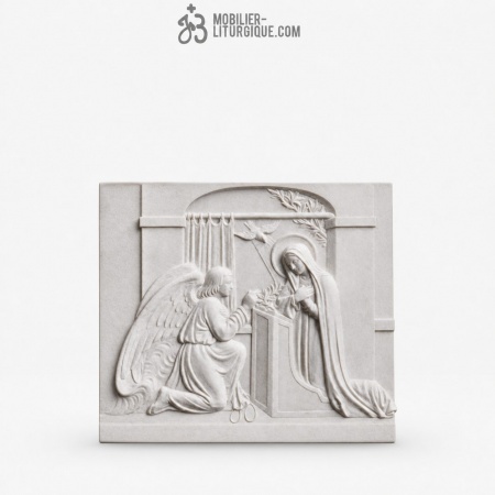 Statue Annonciation Marbre