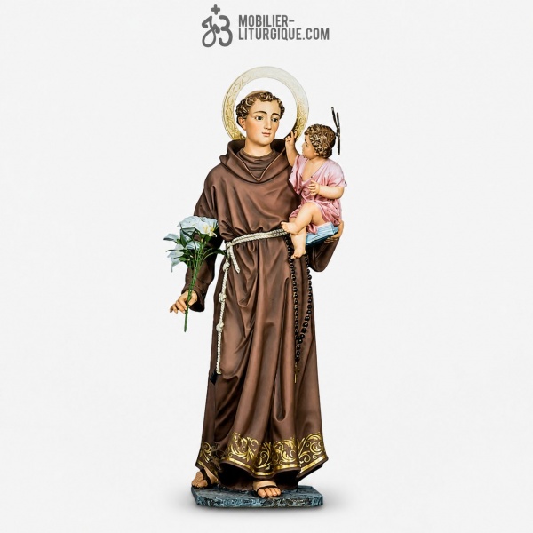 Statue Antoine de Padoue Polychrome