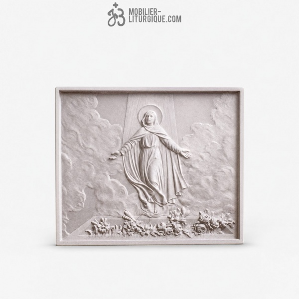 Statue Assomption de la Vierge Marie Marbre