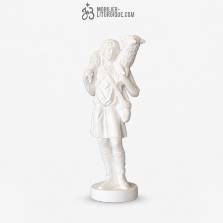 Statue Bon pasteur Blanc