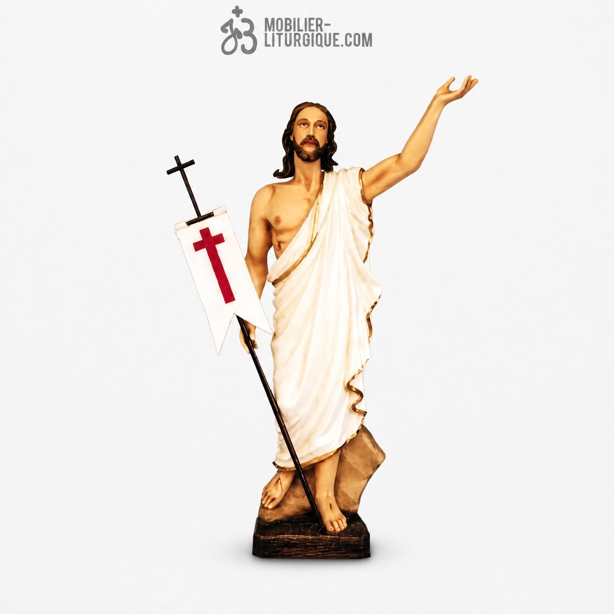 Statue Christ D&eacute;cor&eacute;