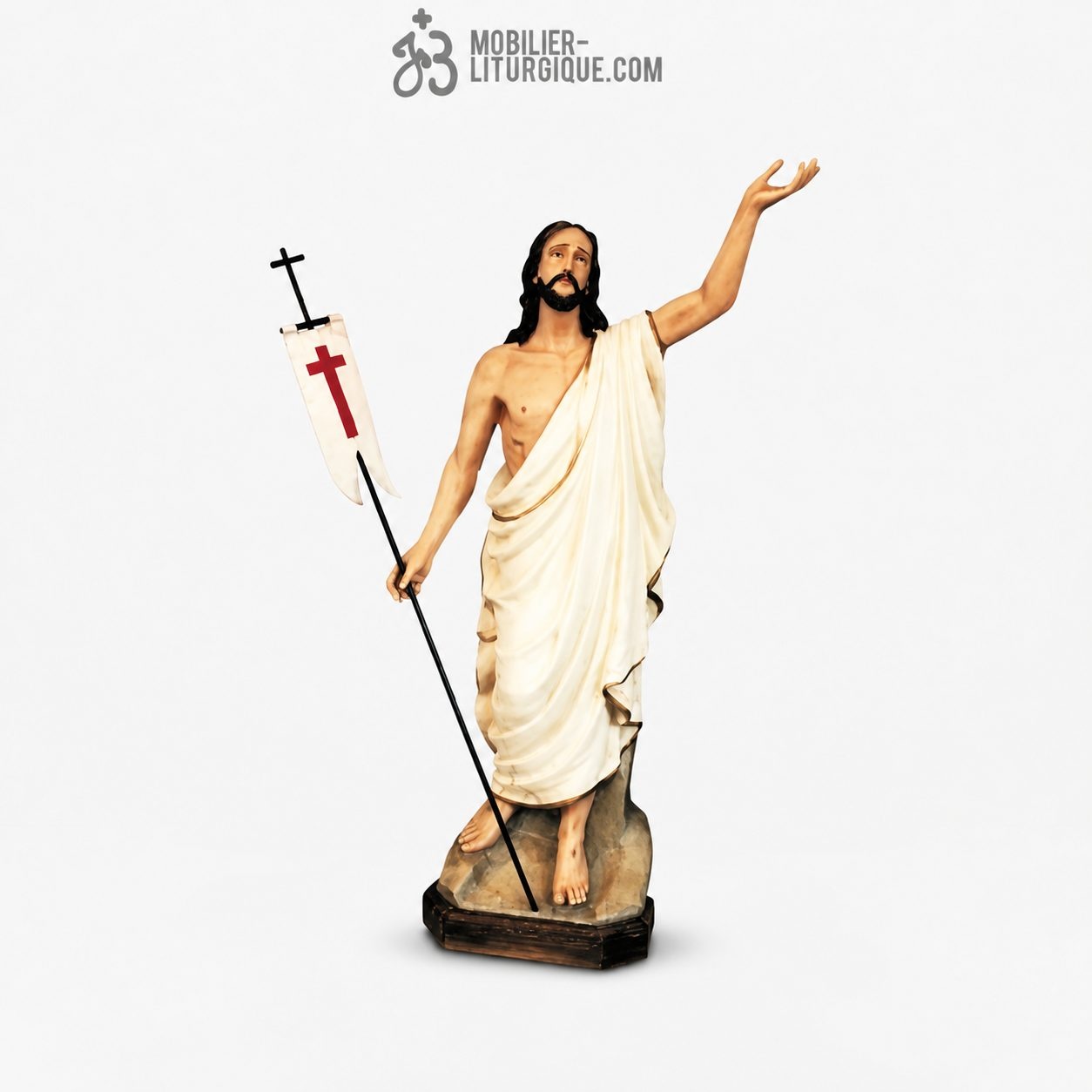Statue Christ D&eacute;cor&eacute;