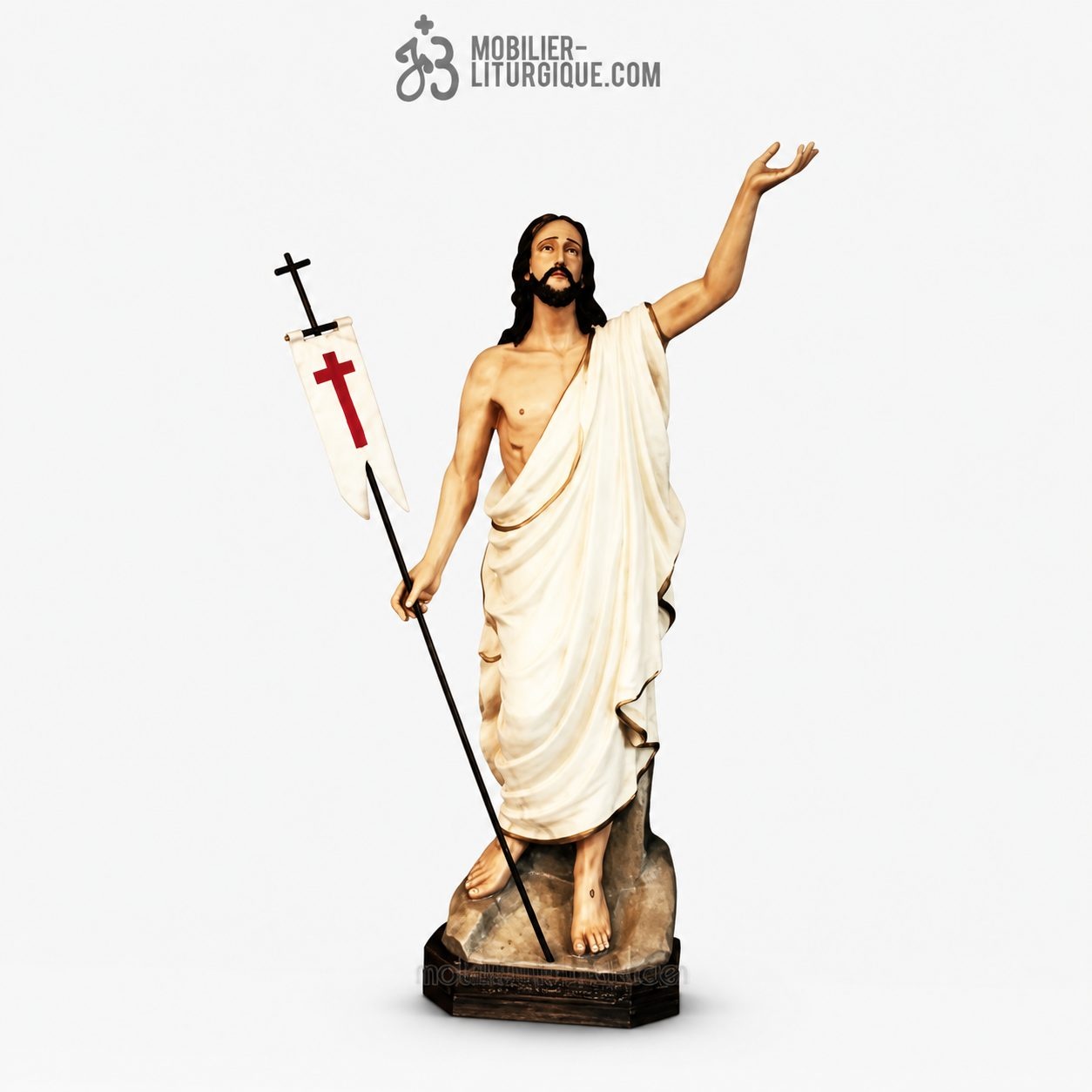 Statue Christ D&eacute;cor&eacute;
