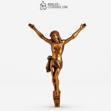 Statue Christ en croix Bronze