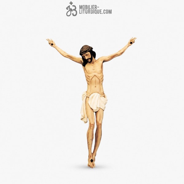 Statue Christ en croix D�cor�e