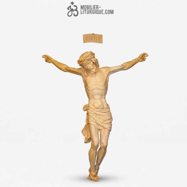 Statue Christ en croix Naturel