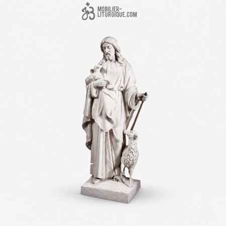Statue Christ le Bon Pasteur : statue sur mesure Marbre