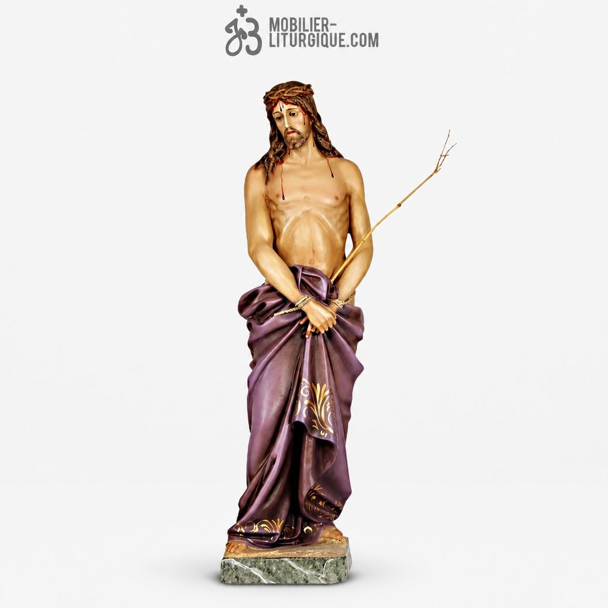 Statue Christ Polychrome Antique