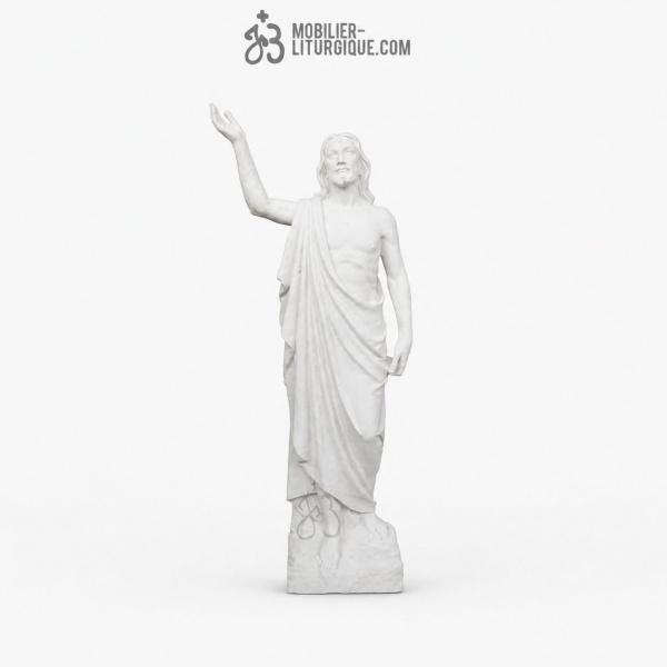 Statue Christ R�dempteur r�sine de marbre 90 cm
