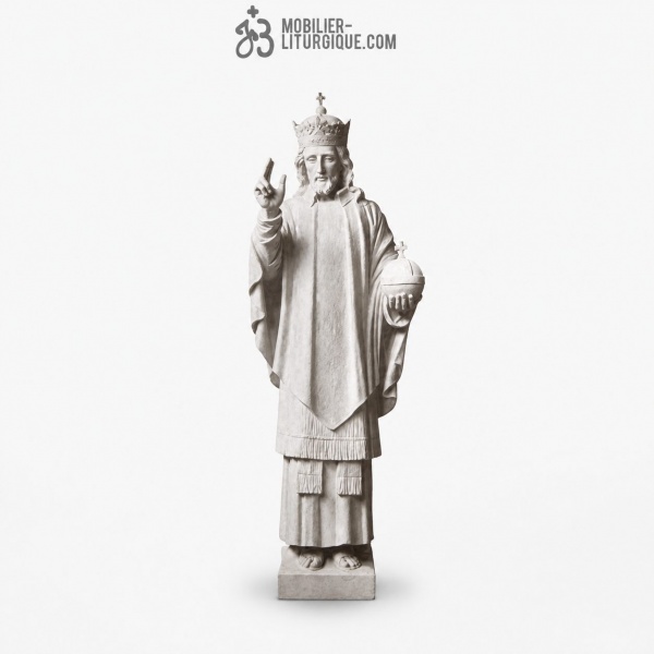 Statue Christ Roi : statue sur mesure Marbre