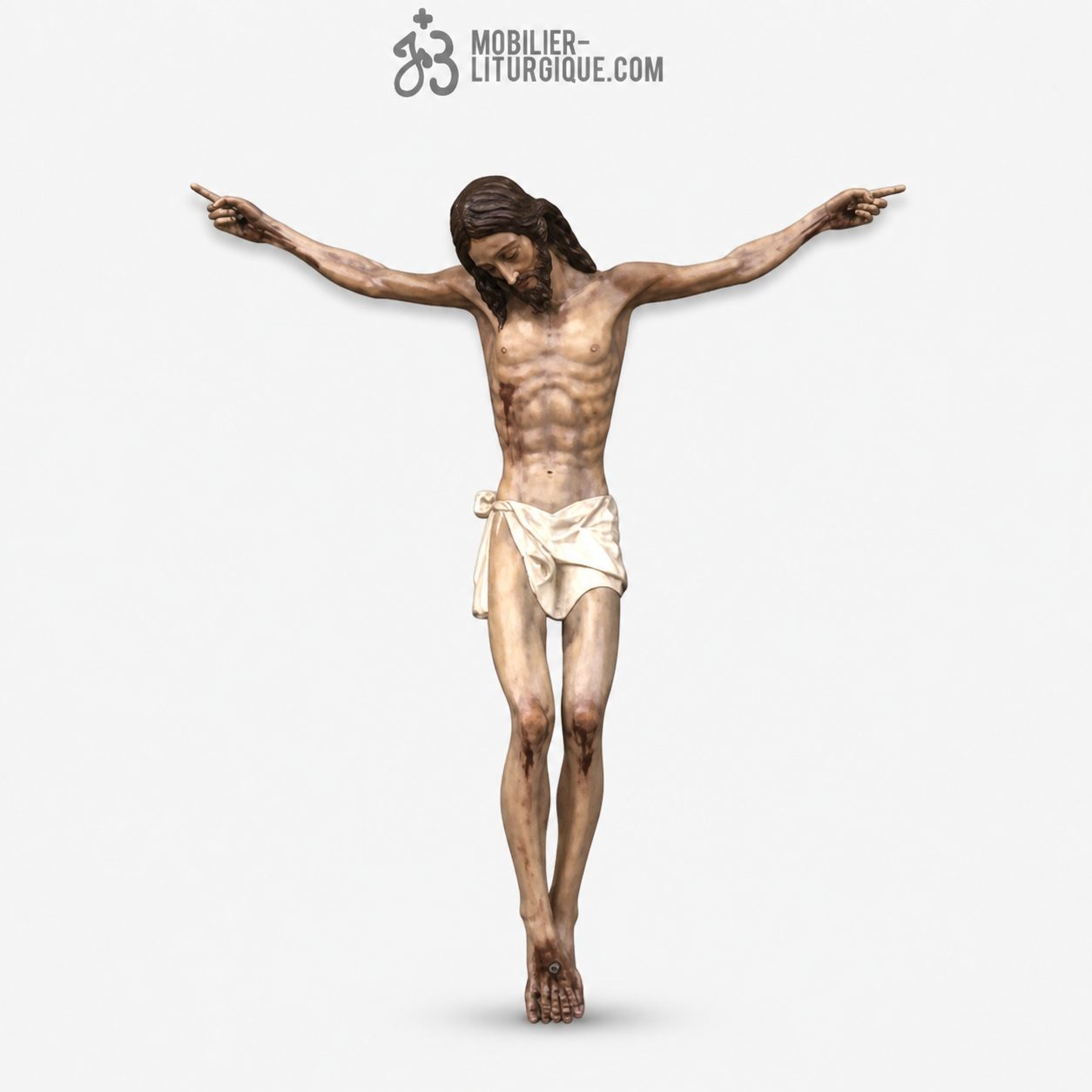 Statue Crucifix Polychrome