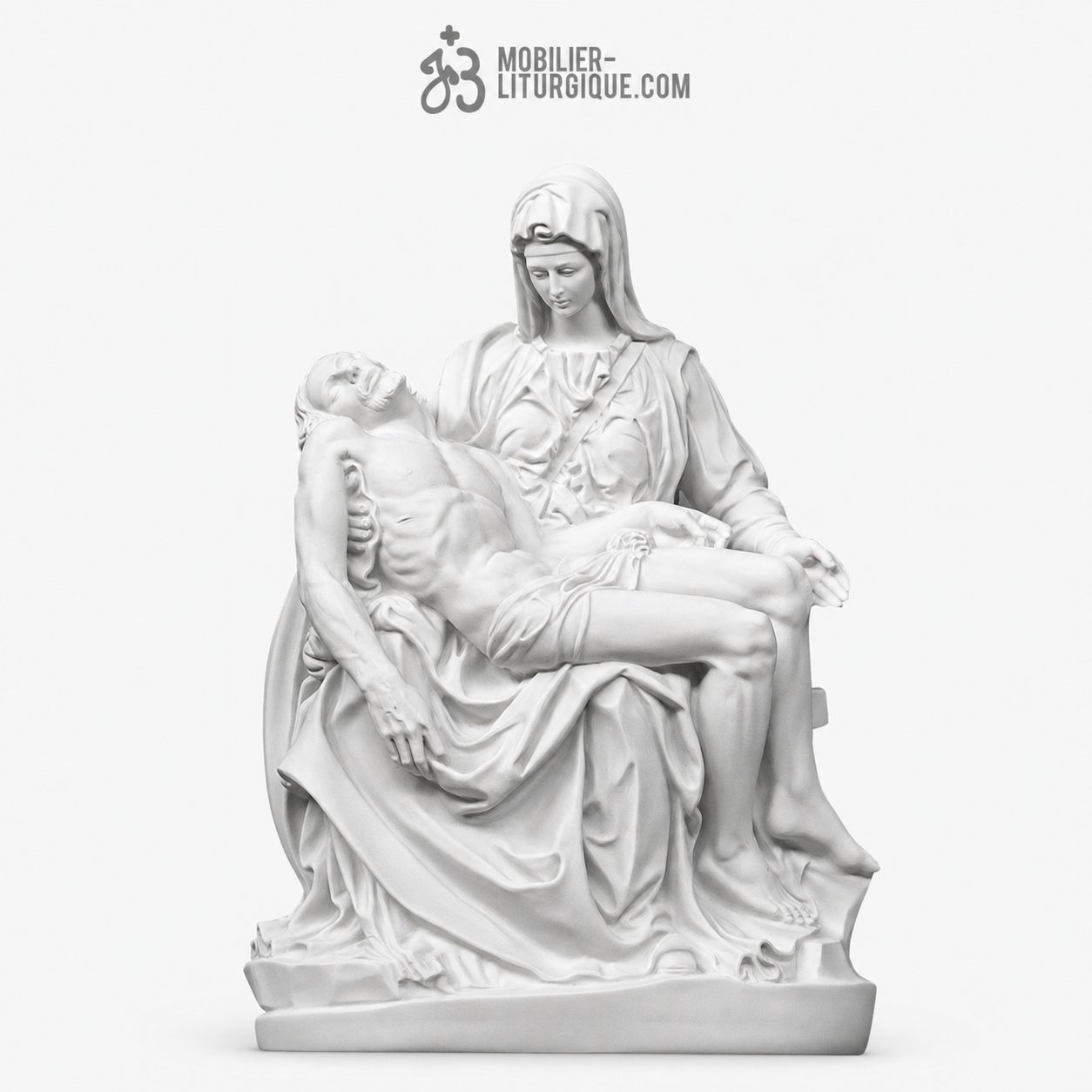 Statue de La Piet&agrave; ,en r&eacute;sine de poudre de marbre, 25 - 40 - 53 - 65 - 70 - 90 - 100 cm