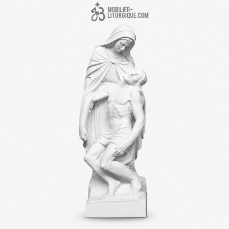 Statue de La Piet&agrave; en marbre blanc