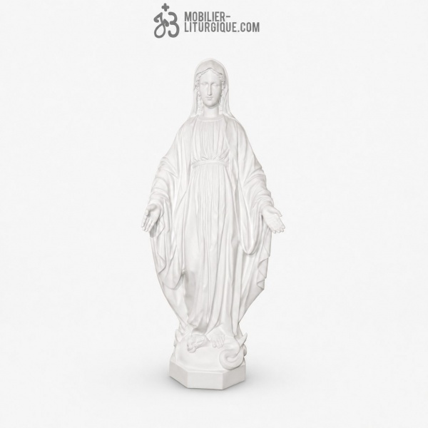 Statue de la Vierge, blanche