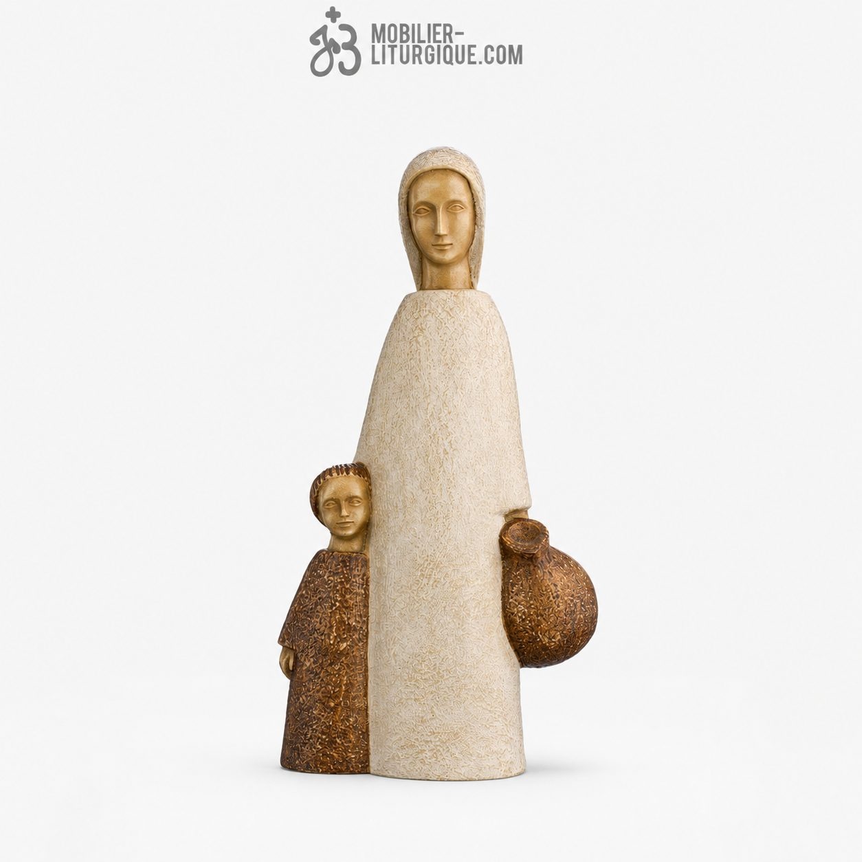 Statue de la Vierge de Nazareth color&eacute;e