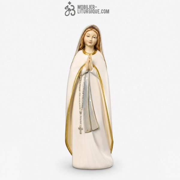 Statue de la Vierge du P�lerin en bois color�