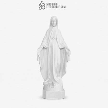 Statue de la Vierge Miraculeuse ,en r&eacute;sine de poudre de marbre,62-74 cm