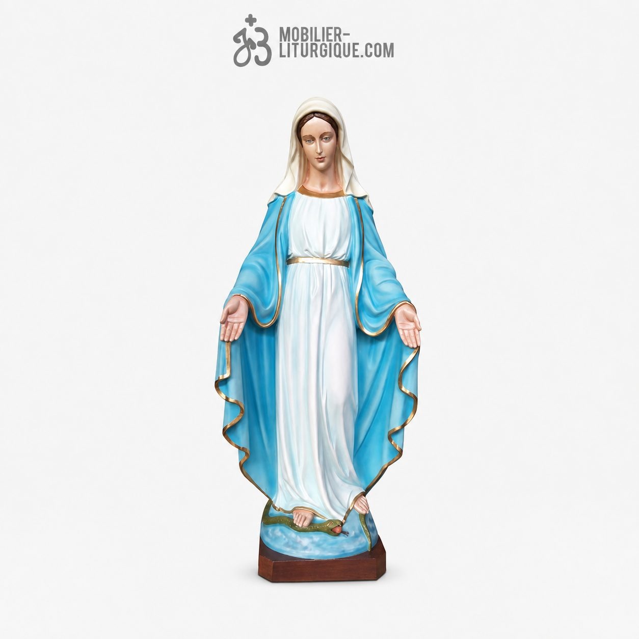 Statue de la Vierge Miraculeuse Color&eacute;e