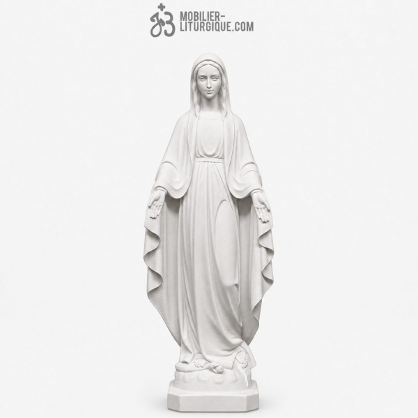 Statue de la Vierge Miraculeuse,en poudre de marbre reconstitu� synth�tique,50-80 cm