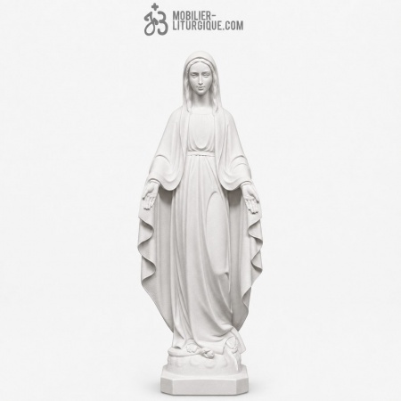 Statue de la Vierge Miraculeuse,en poudre de marbre reconstitu� synth�tique,50-80 cm