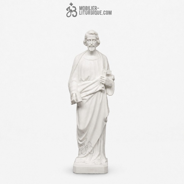 Statue de Saint Joseph Charpentier, en r�sine de marbre reconstitu�,100 cm