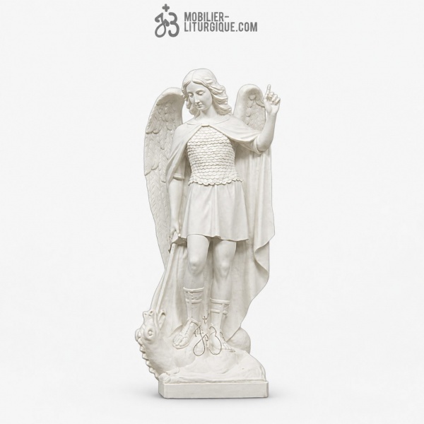 Statue de Saint Michel Archange, en r�sine de poudre de marbre,60-180 cm