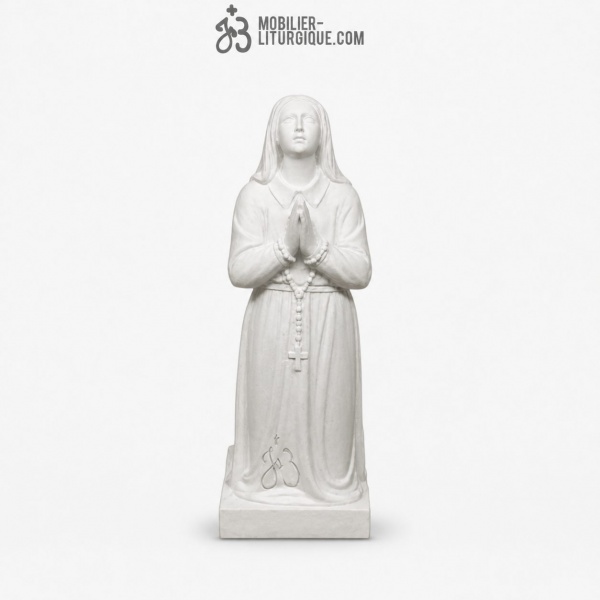 Statue de Sainte Bernadette, en marbre reconstitu� synth�tique, 35 cm