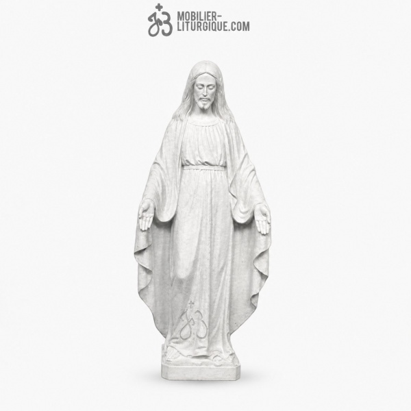 Statue du Christ R�dempteur, r�sine de poudre de marbre 130 cm