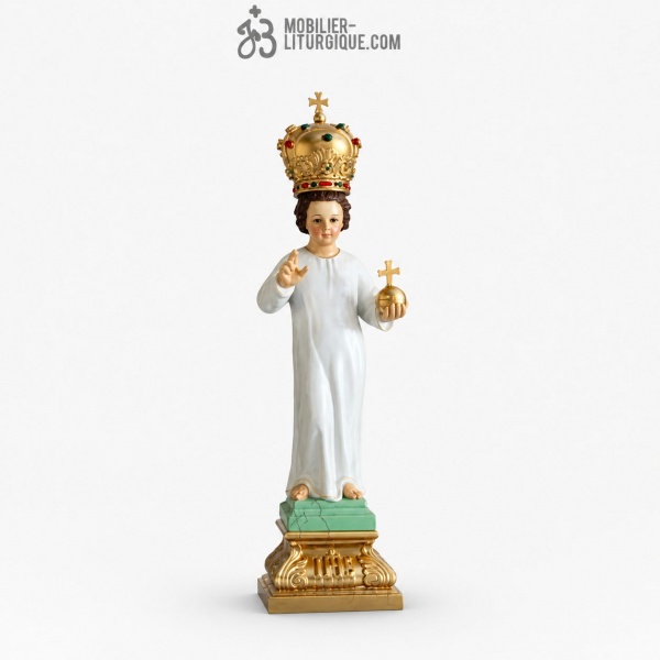 Statue Enfant J�sus de Prague Polychrome