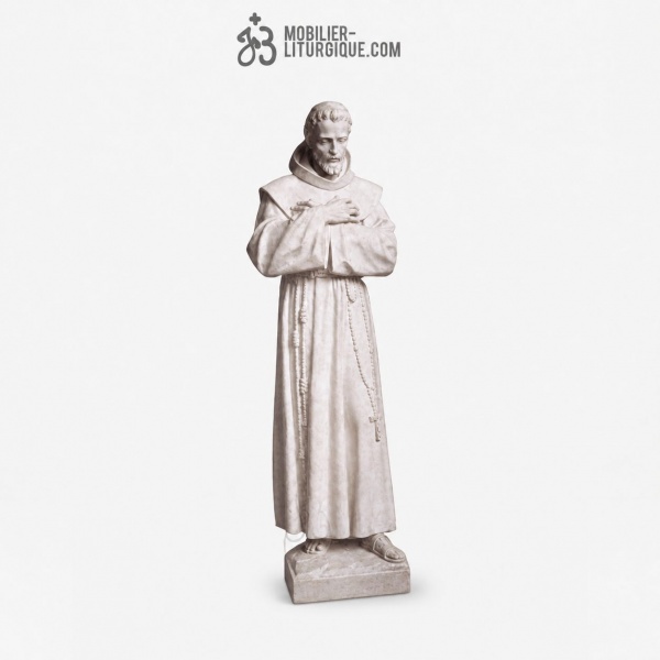 Statue Fran�ois : statue sur mesure Marbre