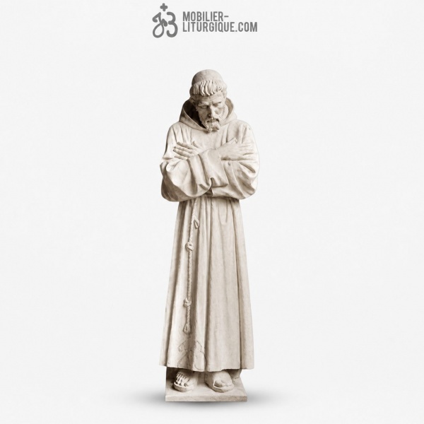 Statue Fran�ois :statue sur mesure Marbre