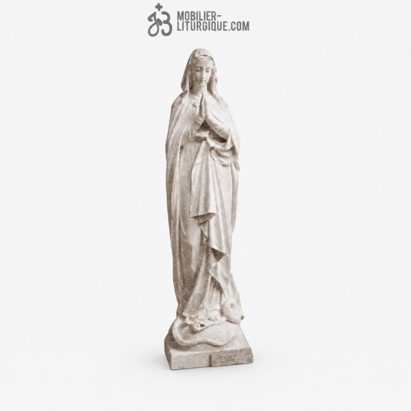 Statue Immacul�e Conception : statue sur-mesure Marbre