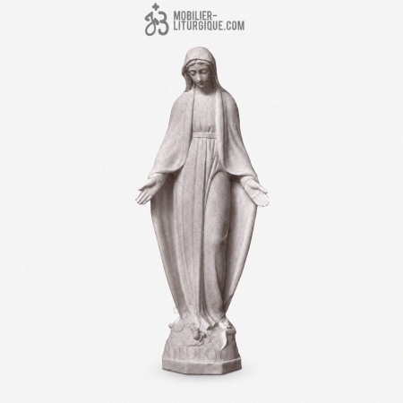Statue Immacul&eacute;e Conception : statue sur-mesure Marbre