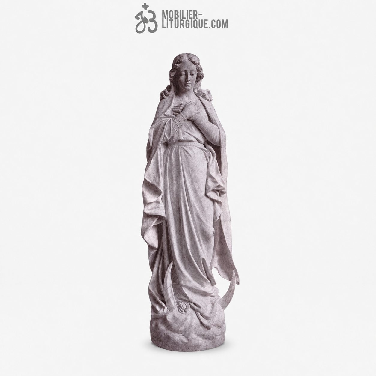 Statue Immacul&eacute;e Conception : statue sur-mesure Marbre