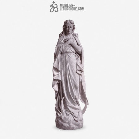 Statue Immacul&eacute;e Conception : statue sur-mesure Marbre