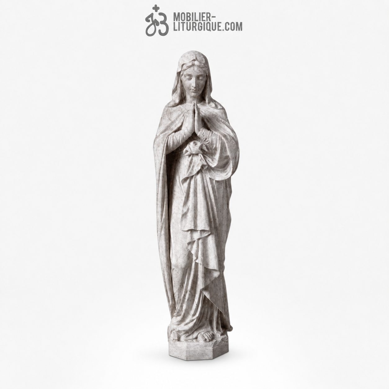 Statue Immacul&eacute;e Conception : statue sur-mesure Marbre