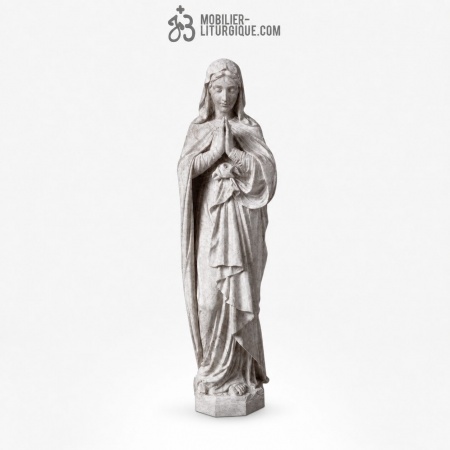 Statue Immacul&eacute;e Conception : statue sur-mesure Marbre