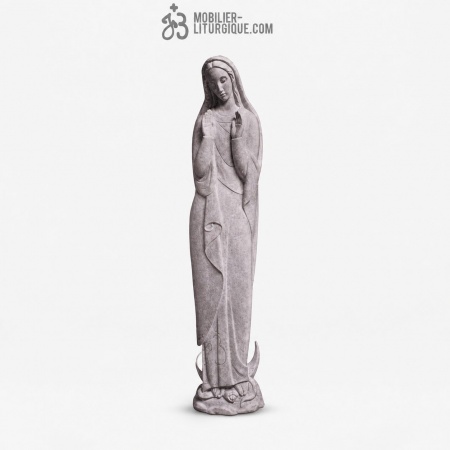 Statue Immacul&eacute;e Conception : statue sur-mesure Marbre