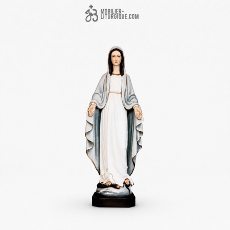 Statue Immacul&eacute;e Conception D&eacute;cor&eacute;e