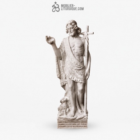 Statue Jean Baptiste : statue sur mesure Marbre