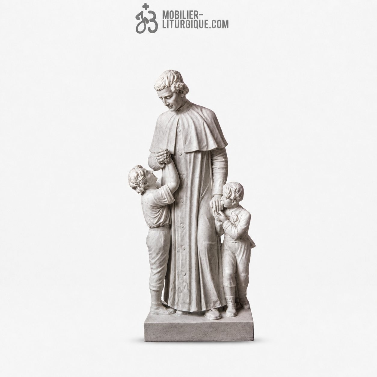 Statue Jean Bosco : statue sur-mesure Marbre