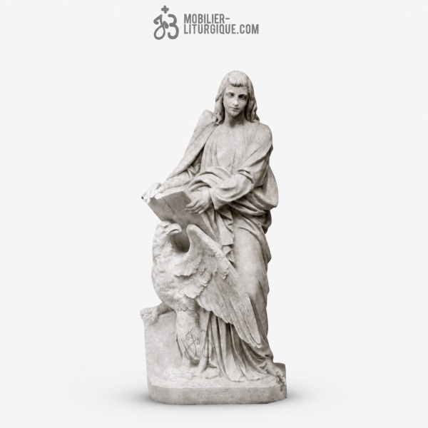 Statue Jean l\'�vang�liste : statue sur mesure Marbre