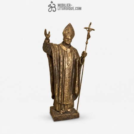 Statue Jean Paul II Finition bronze