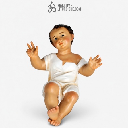 Statue J&eacute;sus enfant Polychrome Antique