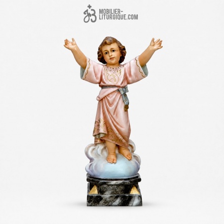 Statue J&eacute;sus enfant Polychrome Antique