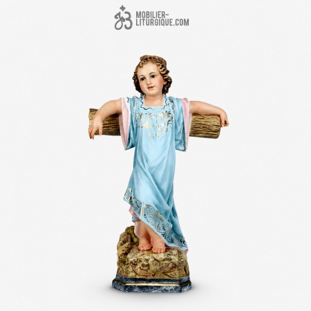 Statue J&eacute;sus enfant Polychrome Antique