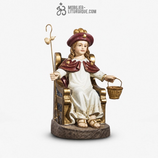 Statue J�sus enfant Polychrome Antique